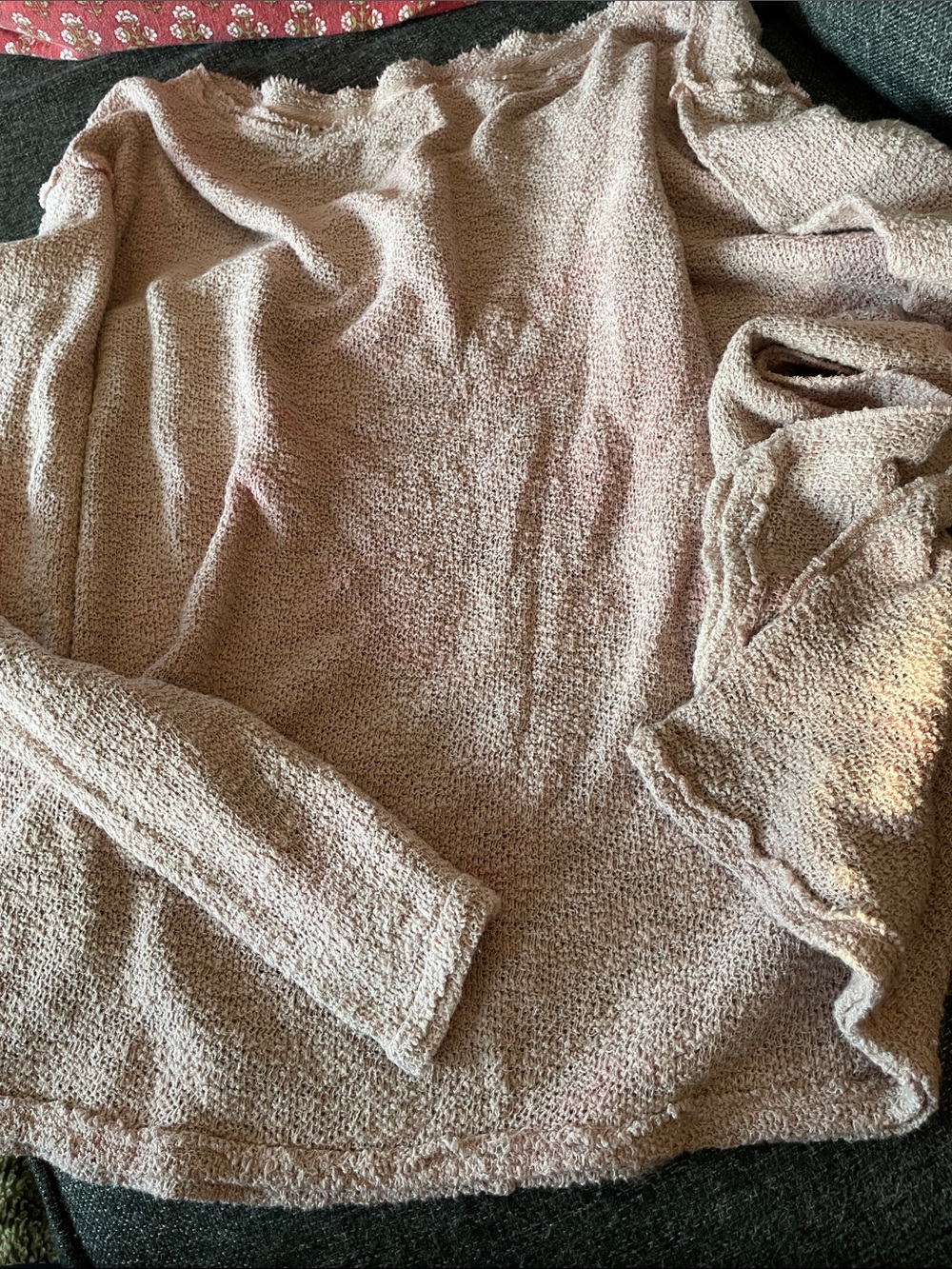 We The Free Dusty Pink Scoop Neck Pullover - Picture 5 of 8